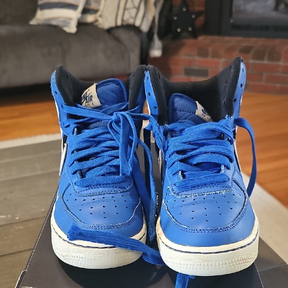 Nike Air Blue High-Top Sneakers